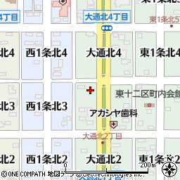 北海道名寄市大通北3丁目9周辺の地図