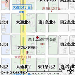 北海道名寄市東１条北3丁目9周辺の地図