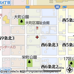 北海道名寄市西７条北3丁目23周辺の地図