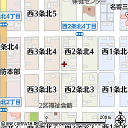 北海道名寄市西２条北4丁目12周辺の地図