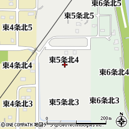 北海道名寄市東５条北4丁目周辺の地図