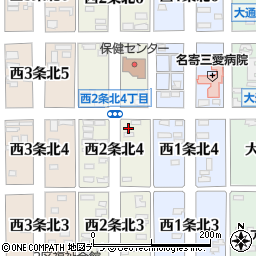 北海道名寄市西２条北4丁目9周辺の地図