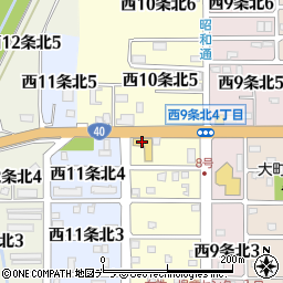 北海道マツダ名寄店周辺の地図