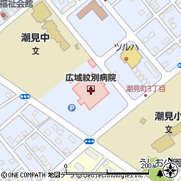 広域紋別病院周辺の地図