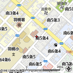 北海道新聞羽幌販売店周辺の地図