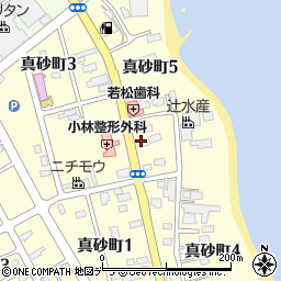 北海道紋別市真砂町周辺の地図
