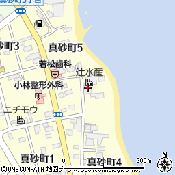 辻・水産加工所周辺の地図