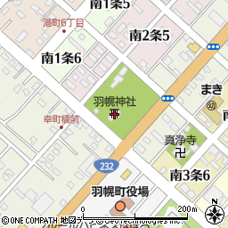 羽幌神社周辺の地図