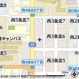 北海道名寄市西４条北6丁目周辺の地図