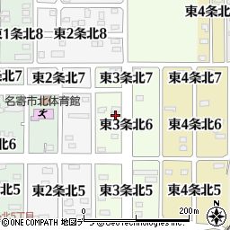 北海道名寄市東３条北6丁目7周辺の地図