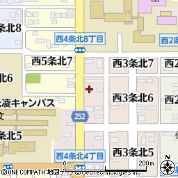 北海道名寄市西４条北6丁目7周辺の地図