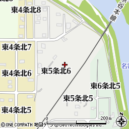 北海道名寄市東５条北6丁目周辺の地図