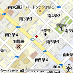 北海道苫前郡羽幌町南４条周辺の地図