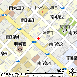 北海道羽幌町（苫前郡）南４条周辺の地図