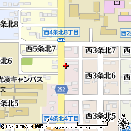 北海道名寄市西４条北6丁目8周辺の地図