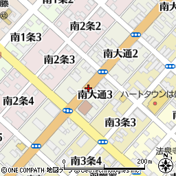 北海道苫前郡羽幌町南大通周辺の地図
