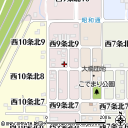 名寄　グレース教会周辺の地図