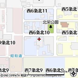 北海道名寄市西６条北10丁目周辺の地図