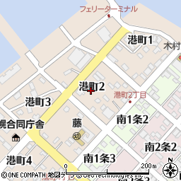 北海道苫前郡羽幌町港町周辺の地図