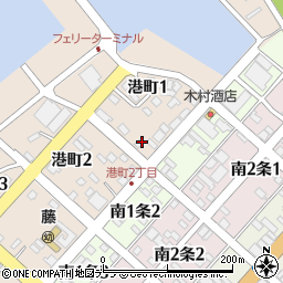 羽幌港線周辺の地図
