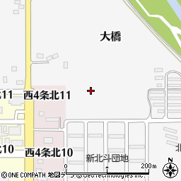 北海道名寄市大橋周辺の地図