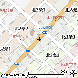 北海道苫前郡羽幌町北大通周辺の地図