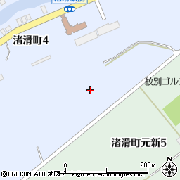 北海道紋別市渚滑町周辺の地図