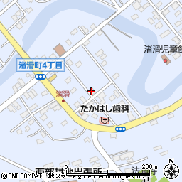 紋別市役所　渚滑児童館周辺の地図