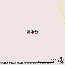 北海道雨竜郡幌加内町蕗の台周辺の地図