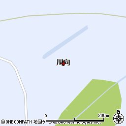 北海道紋別市渚滑町（川向）周辺の地図