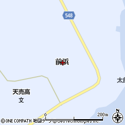 北海道苫前郡羽幌町天売前浜周辺の地図