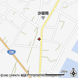 北海道紋別郡興部町沙留174周辺の地図