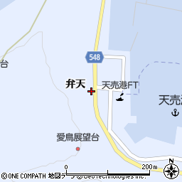 北海道苫前郡羽幌町天売弁天周辺の地図