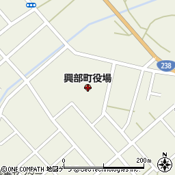 北海道紋別郡興部町周辺の地図