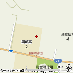 北海道興部高等学校周辺の地図