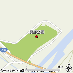 興部公園周辺の地図