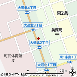 有限会社美深印刷周辺の地図