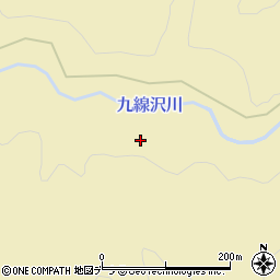 九線沢川周辺の地図