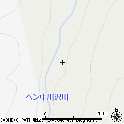 ペン中川沢川周辺の地図