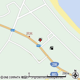 沢木郵便局 ＡＴＭ周辺の地図