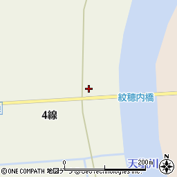 紋穂内停車場線周辺の地図
