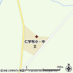 美深町立仁宇布小中学校周辺の地図