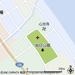 雄武町役場　風の子児童センター周辺の地図