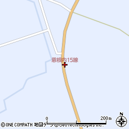 恩根内15線周辺の地図