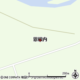 北海道美深町（中川郡）恩根内周辺の地図