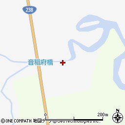 音稲府橋周辺の地図