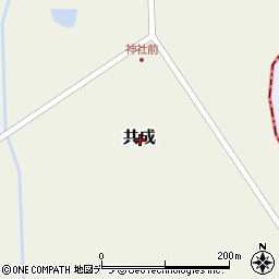 北海道苫前郡初山別村共成周辺の地図