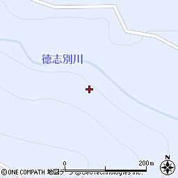 徳志別川周辺の地図