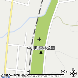中川町森林公園周辺の地図