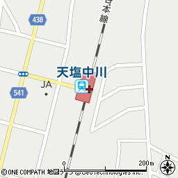 天塩中川駅周辺の地図